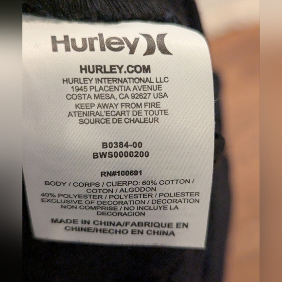 Hurley Men's Black Chino Shorts Sz 29 Worn Once - Picture 6 of 13